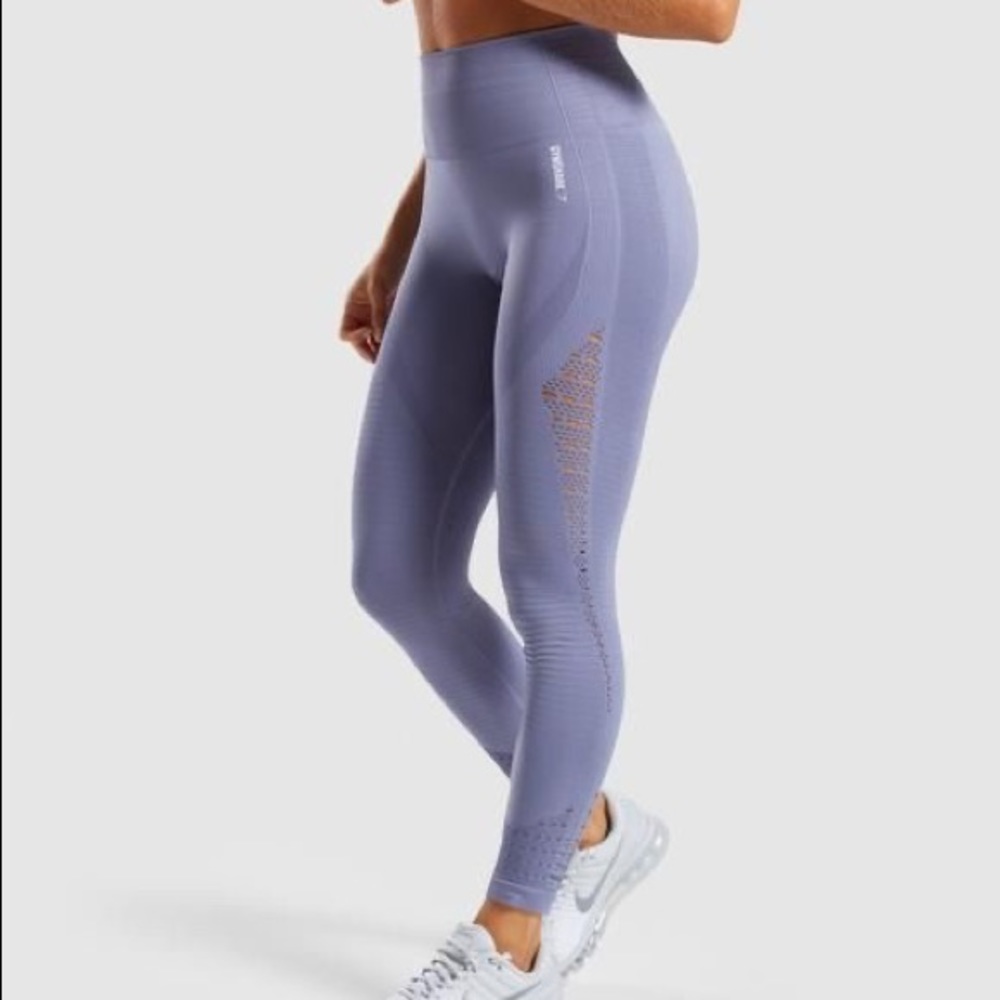 Gymshark Energy Seamless Leggings - Steel Blue